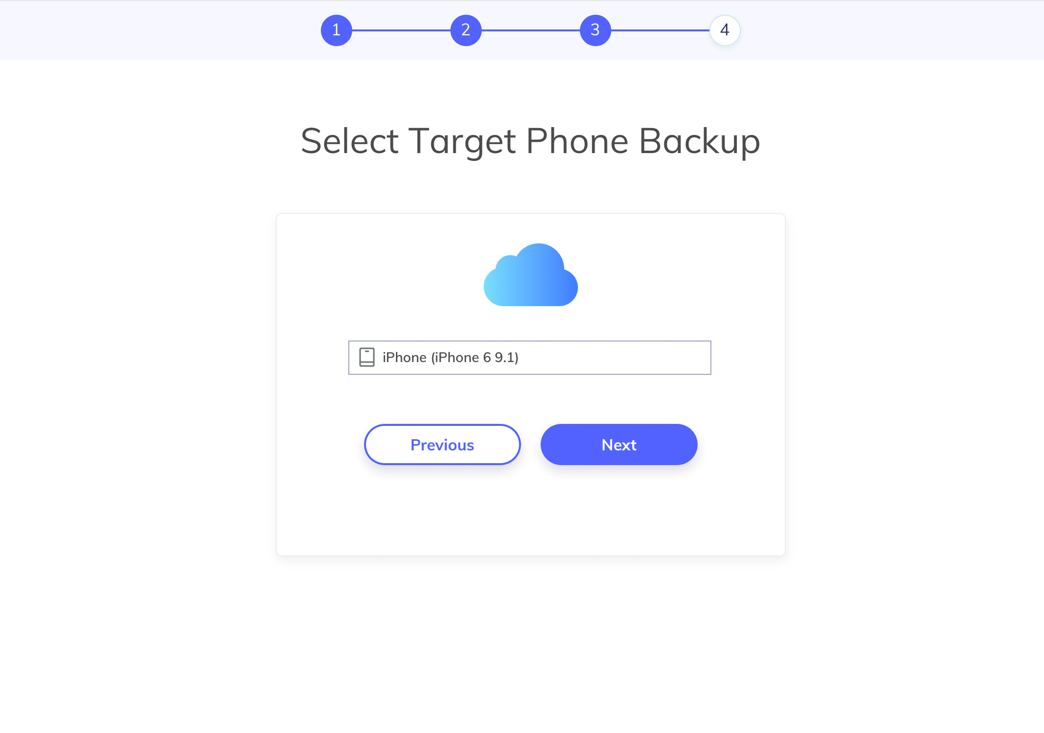 select which iphone to track